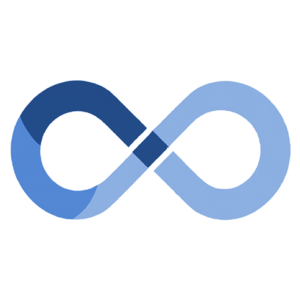 An illustration of an infinity loop in blue used to signify Triton's offerings and benefits.